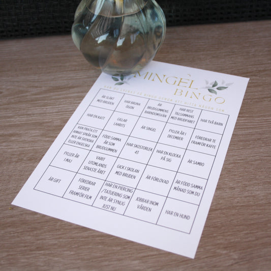 Bingobrickor till mingelbingo bröllop.cejiform.se